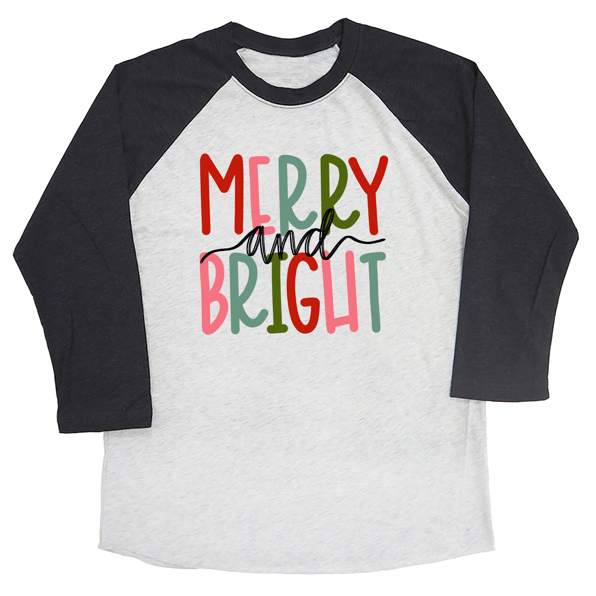 Merry and Bright Raglan Tee