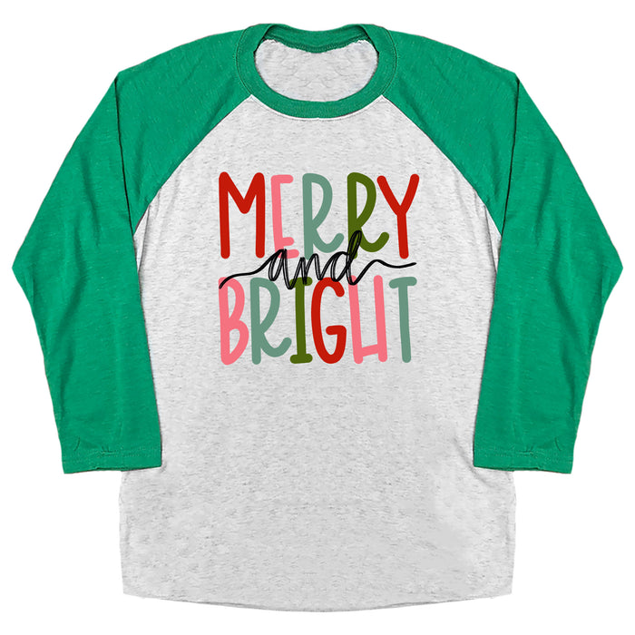 Merry and Bright Raglan Tee