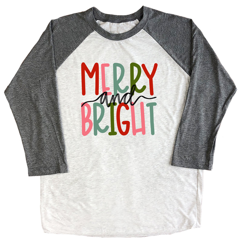 Merry and Bright Raglan Tee