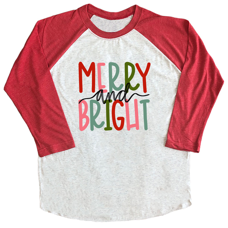 Merry and Bright Raglan Tee