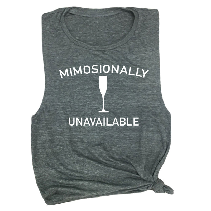 Mimosionally Unavailable Muscle Tee