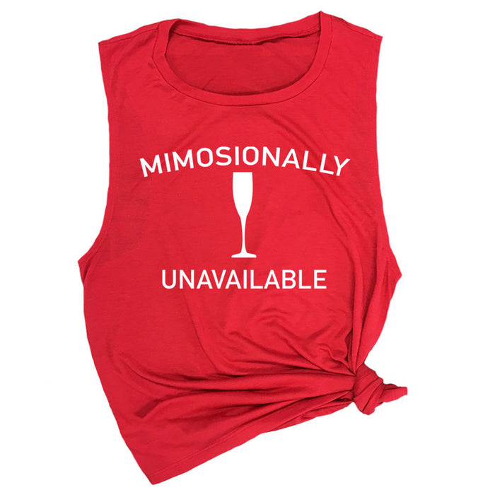 Mimosionally Unavailable Muscle Tee