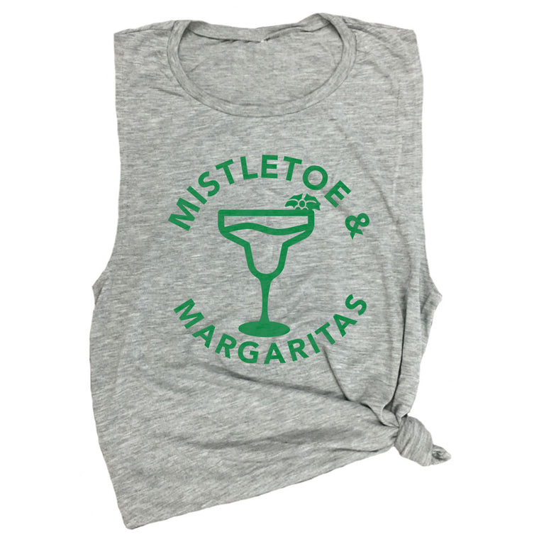 Mistletoe & Margaritas Muscle Tee