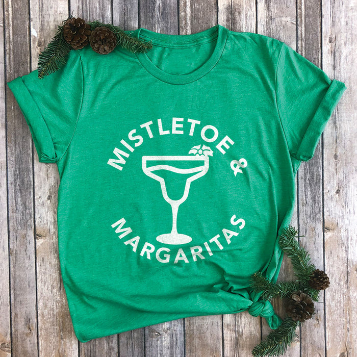 Mistletoe & Margaritas Premium Unisex T-Shirt