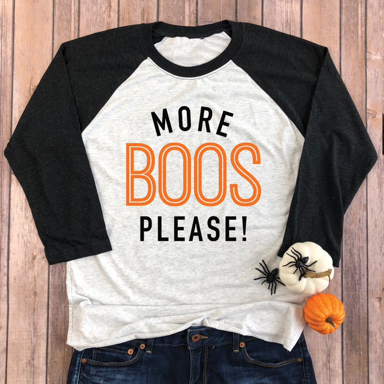 More Boos Please Raglan Tee