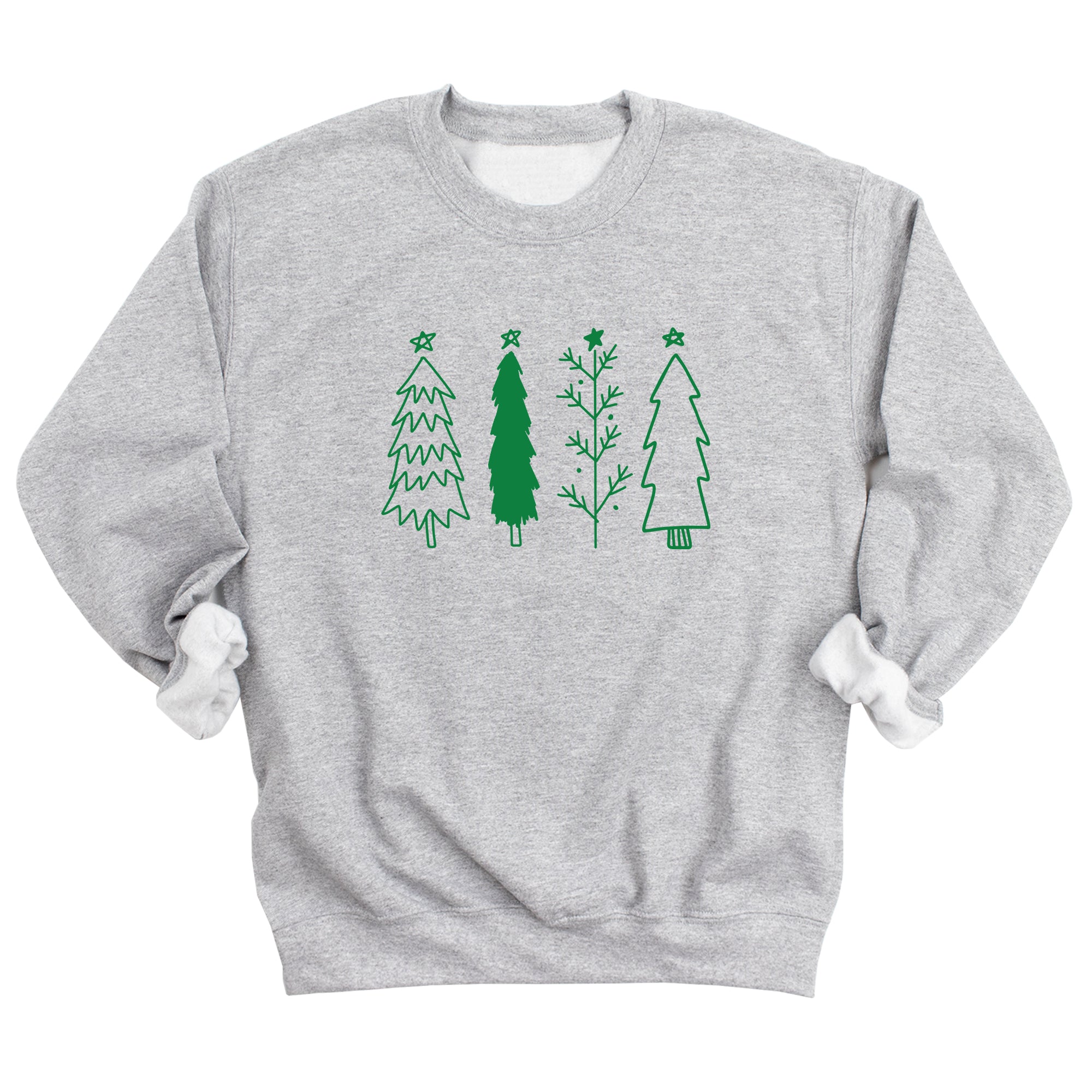 Multi Christmas Trees Sweatshirt