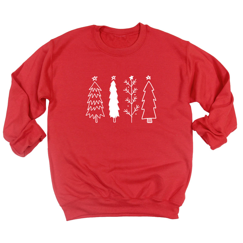 Multi Christmas Trees Sweatshirt