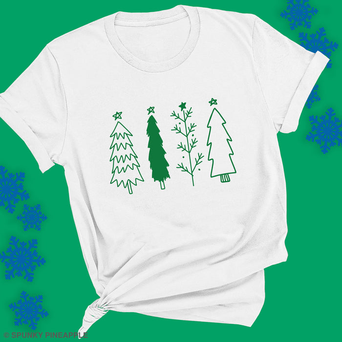 Multi Christmas Trees Premium Unisex T-Shirt