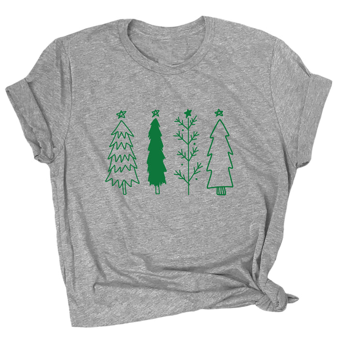 Multi Christmas Trees Premium Unisex T-Shirt