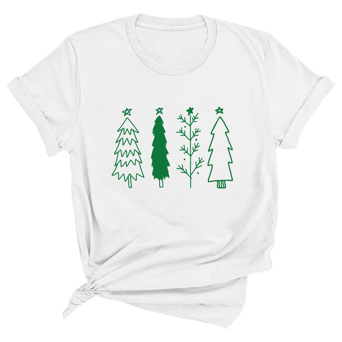 Multi Christmas Trees Premium Unisex T-Shirt
