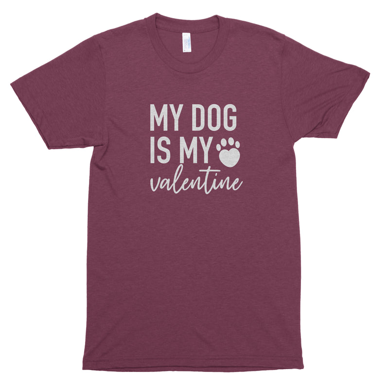 My Dog is My Valentine Premium Unisex T-Shirt