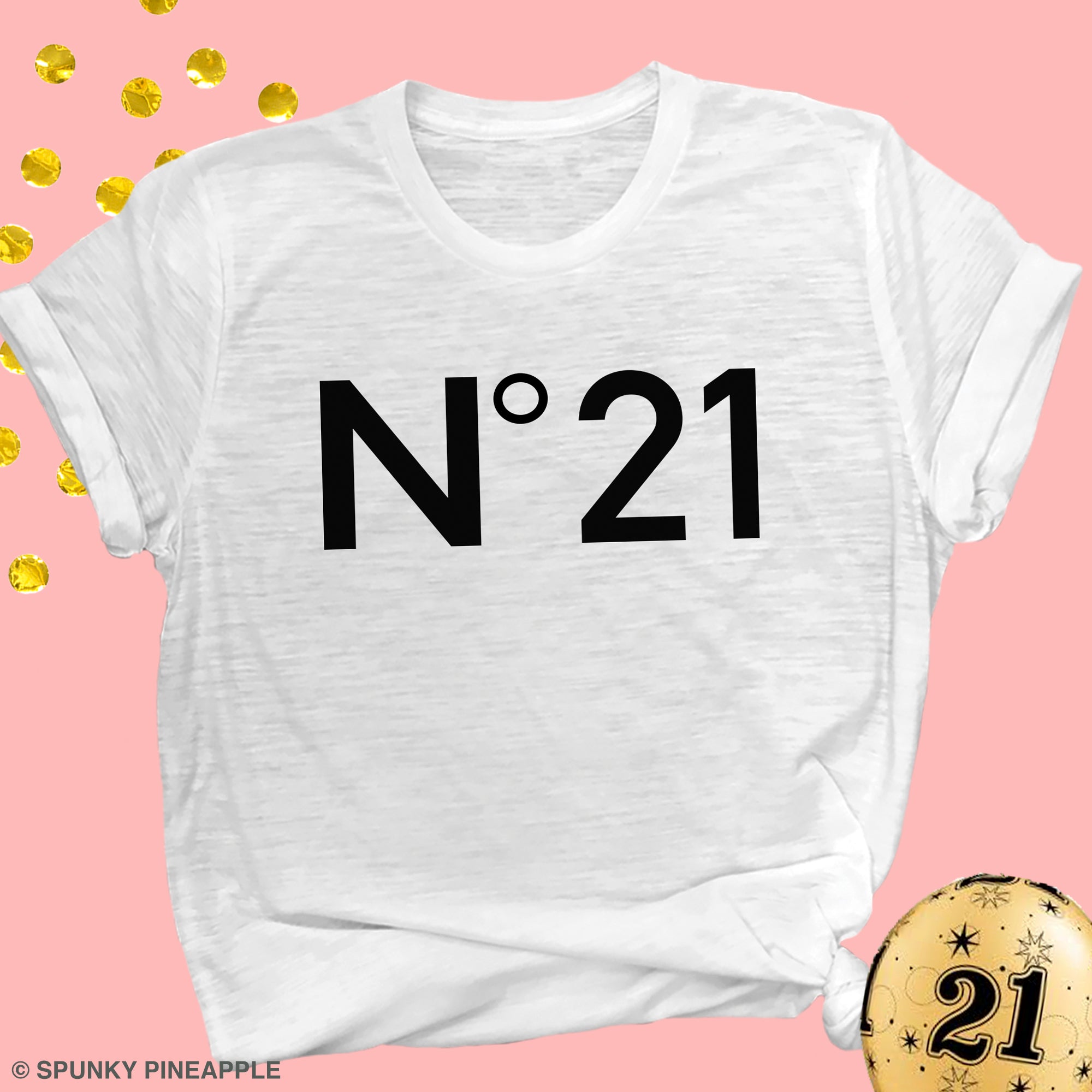 No 21 Cute 21st Birthday Shirt