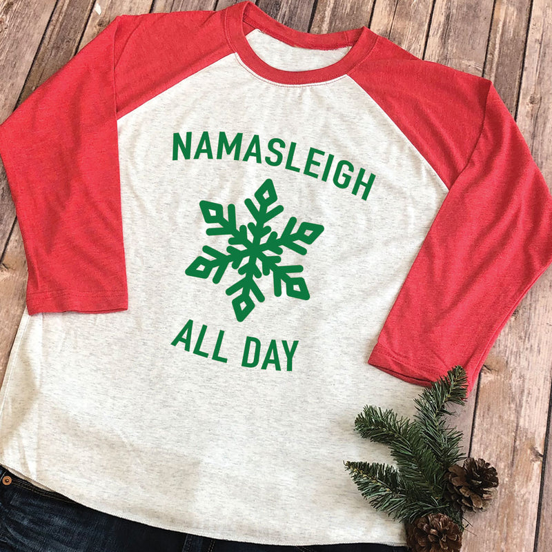 Namasleigh All Day Raglan Tee