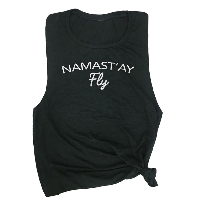 Namast'ay Fly Cute Muscle Tank Top