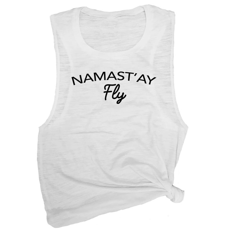 Namast'ay Fly Funny Yoga Muscle Shirt