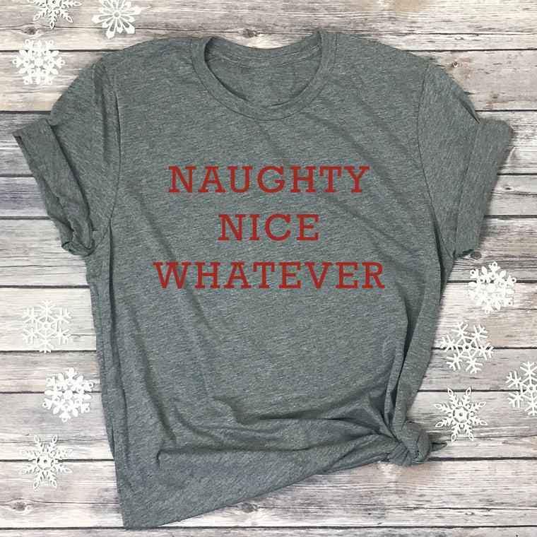 Naughty Nice Whatever Premium Unisex T-Shirt