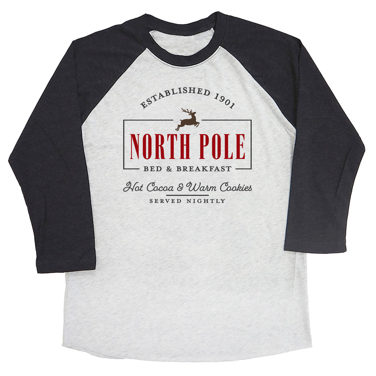 North Pole Bed & Breakfast Raglan Tee