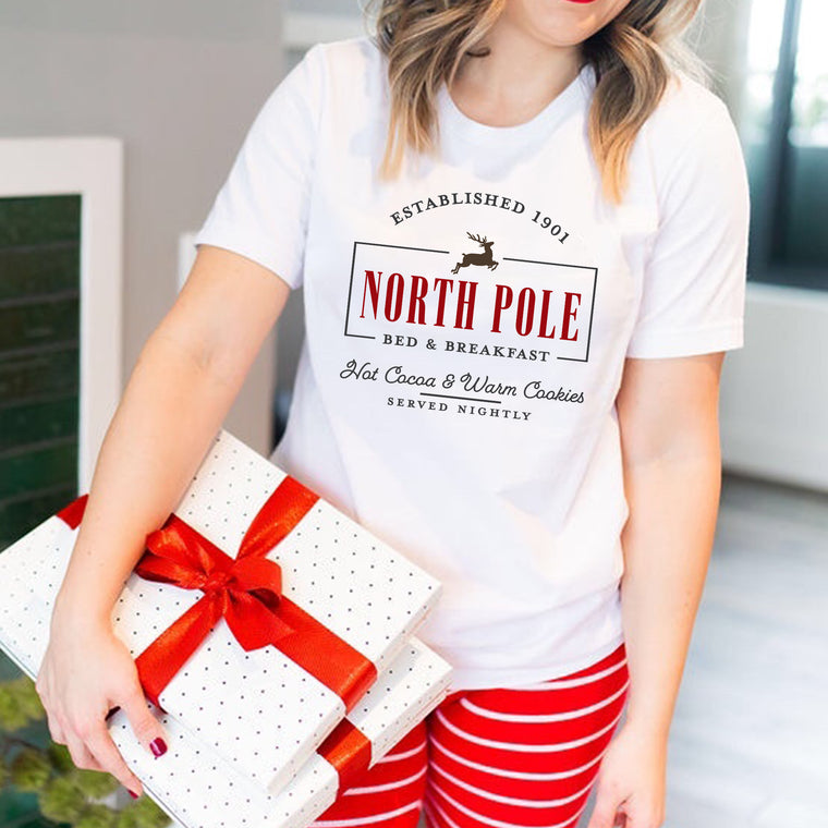 North Pole Bed & Breakfast Premium Unisex T-Shirt
