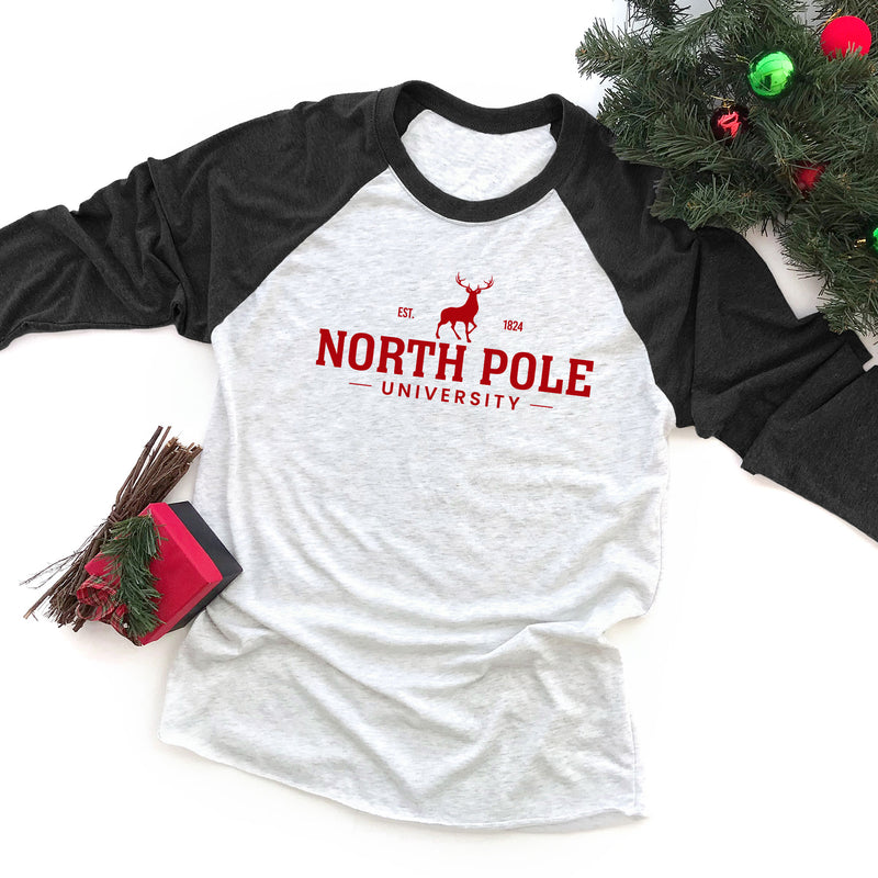 North Pole University Raglan Tee