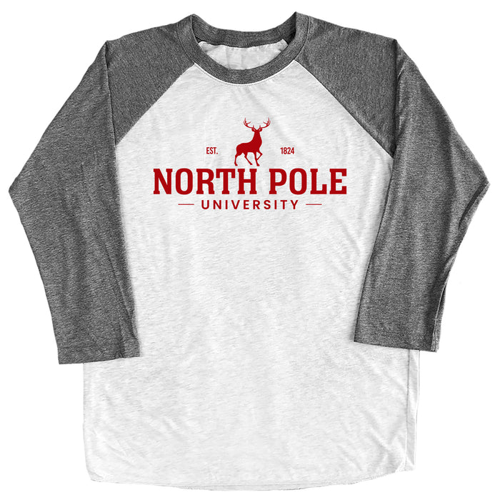 North Pole University Raglan Tee