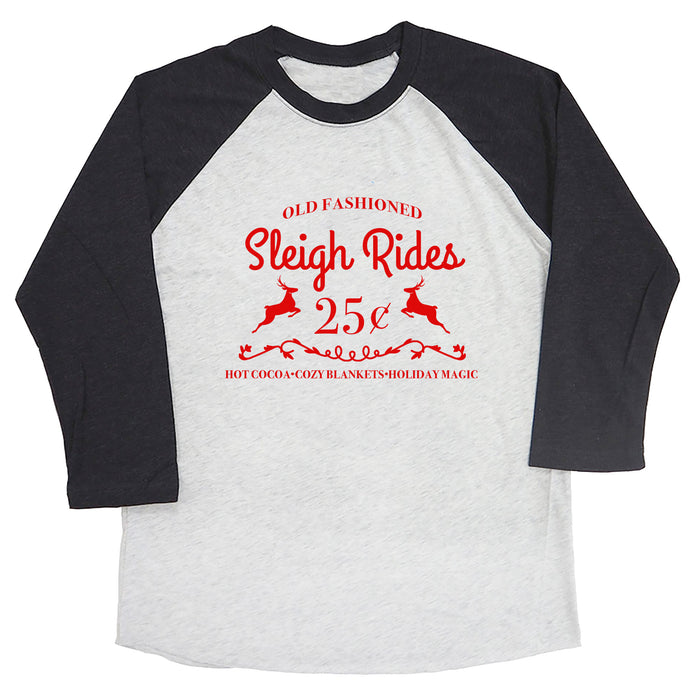 Old Fashioned Sleigh Rides Raglan Tee