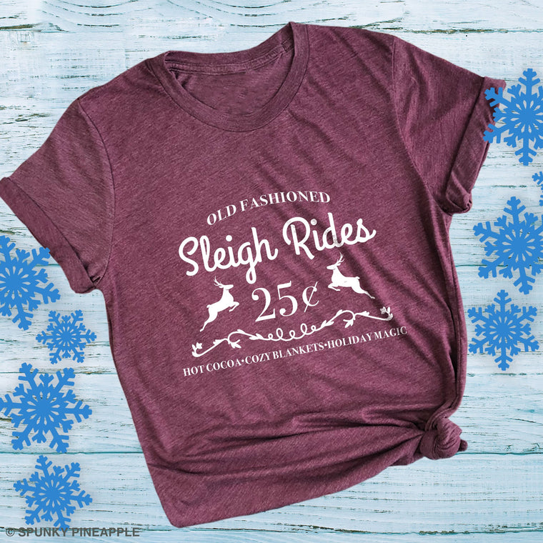 Old Fashioned Sleigh Rides Premium Unisex T-Shirt