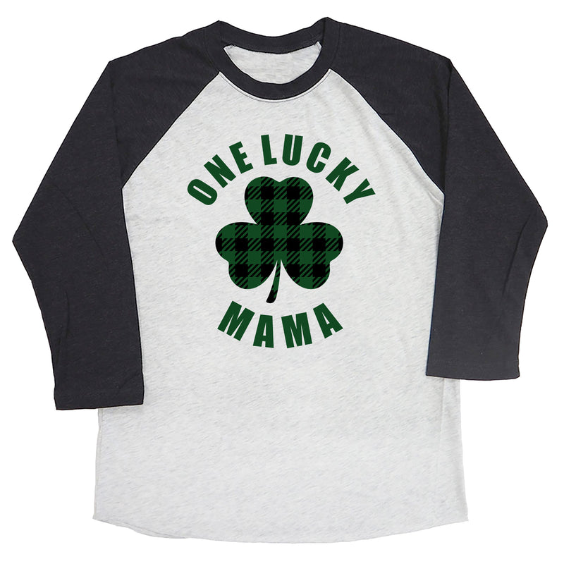 One Lucky Mama Raglan Tee