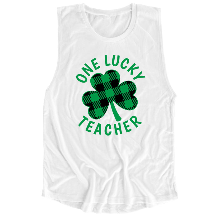 One Lucky Teacher Muscle Tee