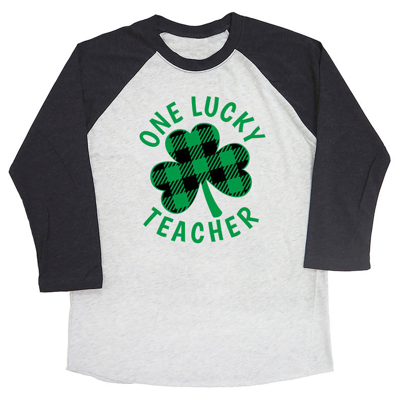 One Lucky Teacher Raglan Tee