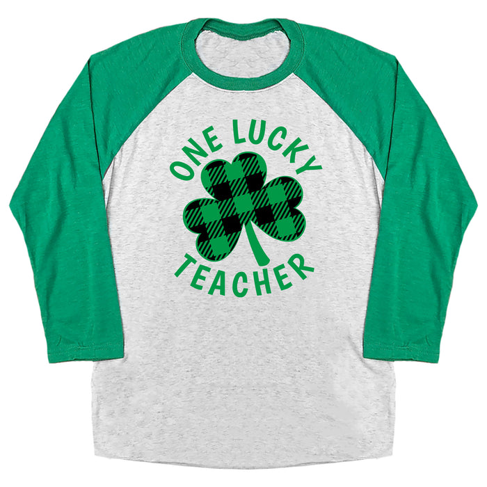 One Lucky Teacher Raglan Tee