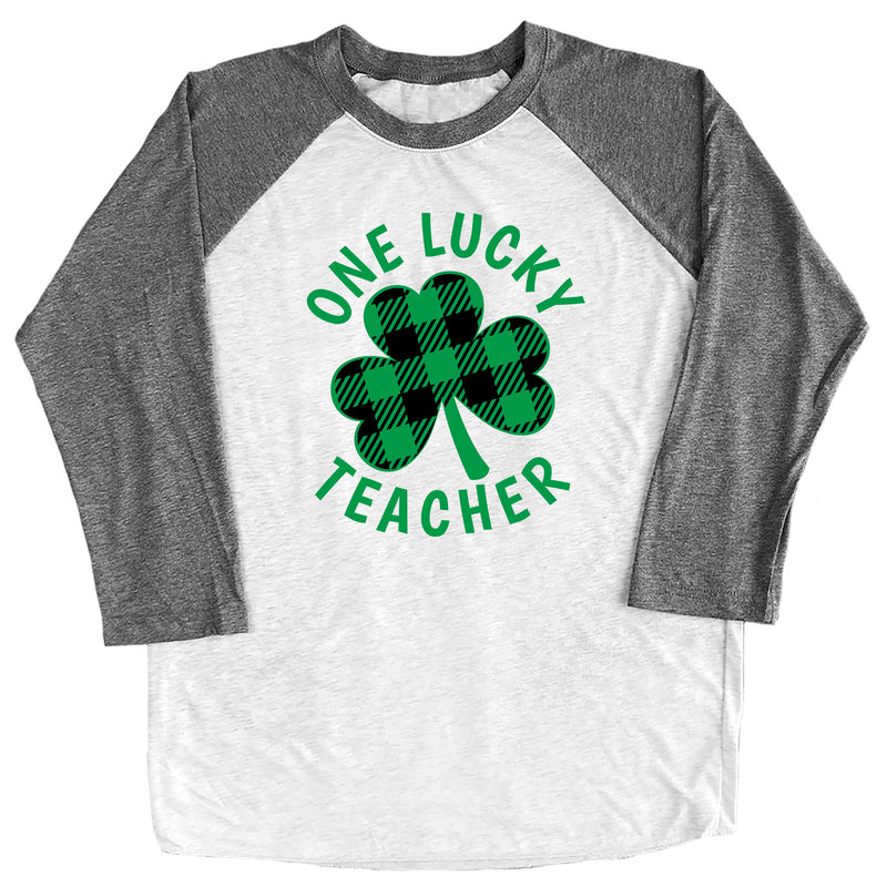 One Lucky Teacher Raglan Tee