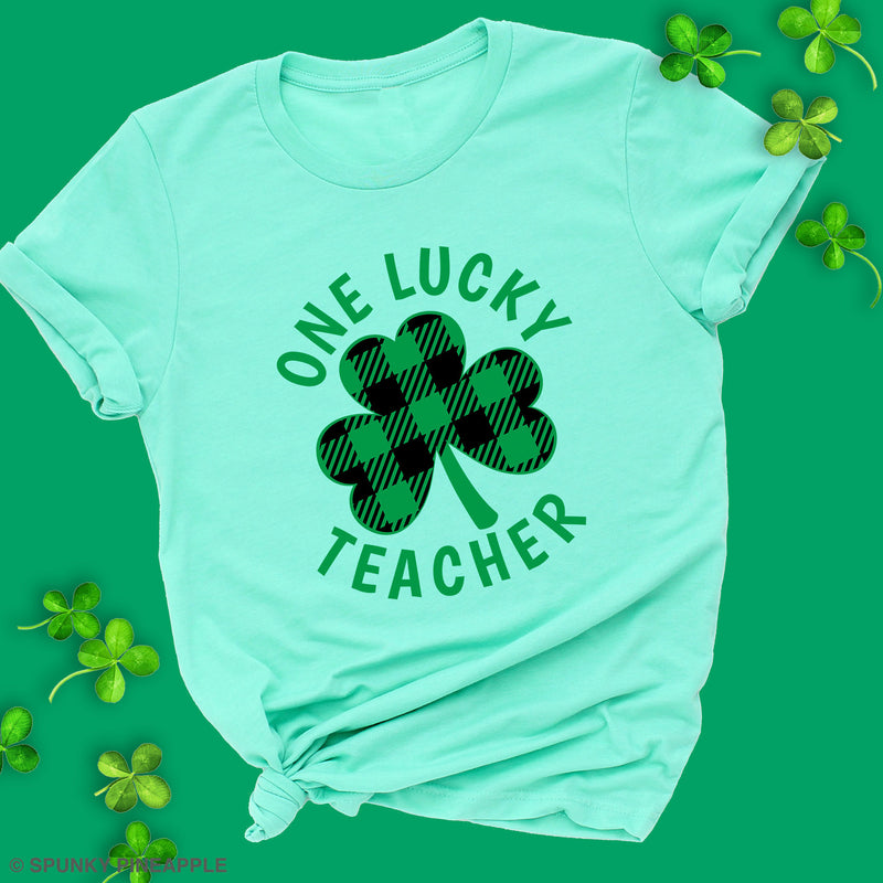 One Lucky Teacher Premium Unisex T-Shirt