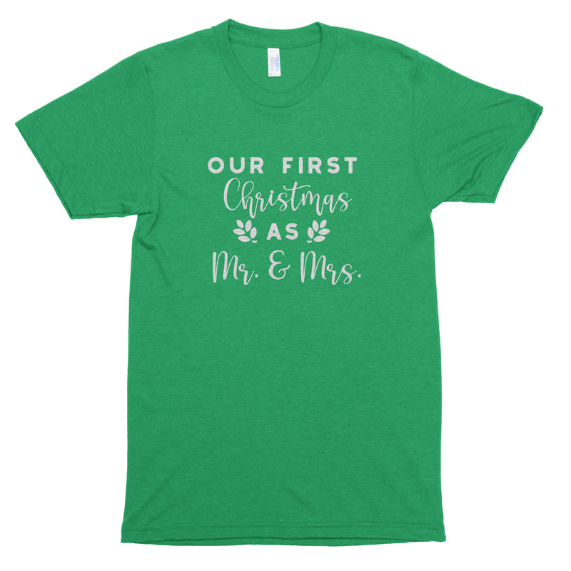 Our First Christmas as Mr. & Mrs Premium Unisex T-Shirt