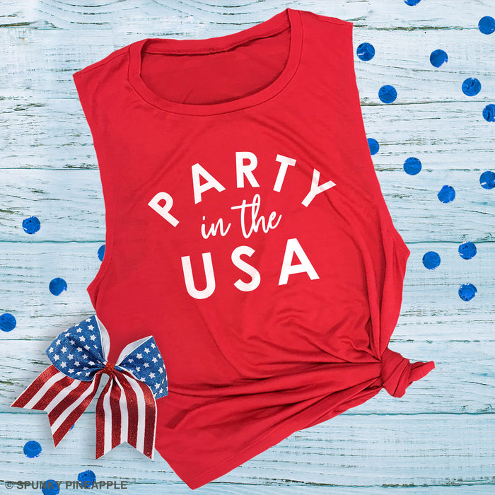 Party in the USA Muscle Tee