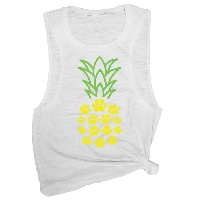 Paw Print Pineapple Muscle Tee