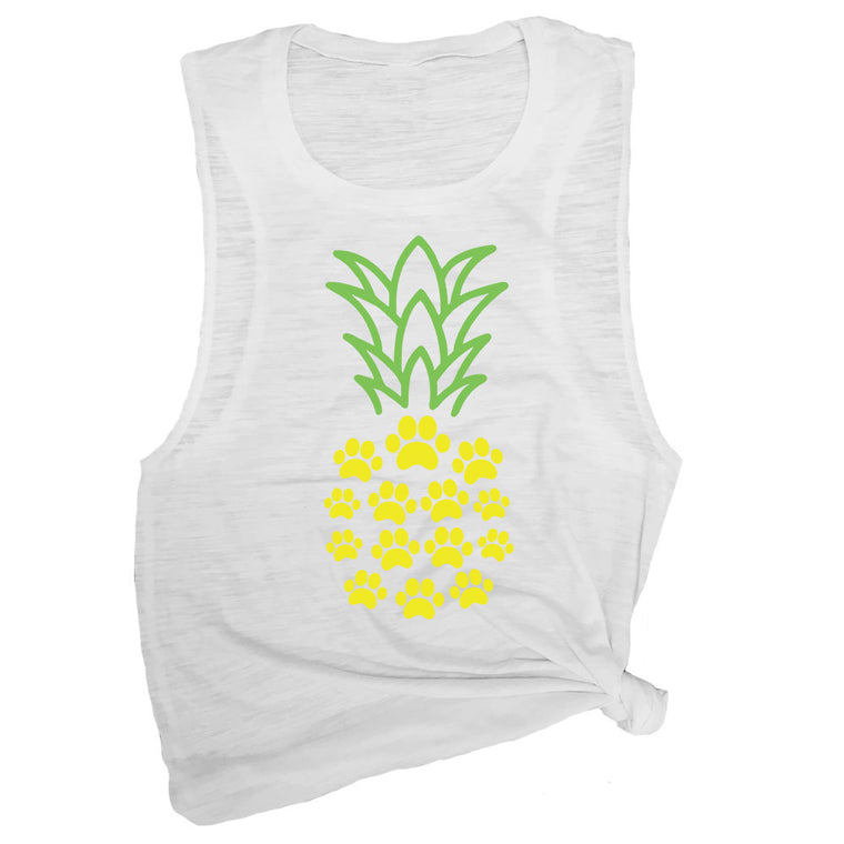 Paw Print Pineapple Muscle Tee