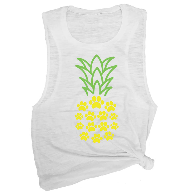 Paw Print Pineapple Muscle Tee