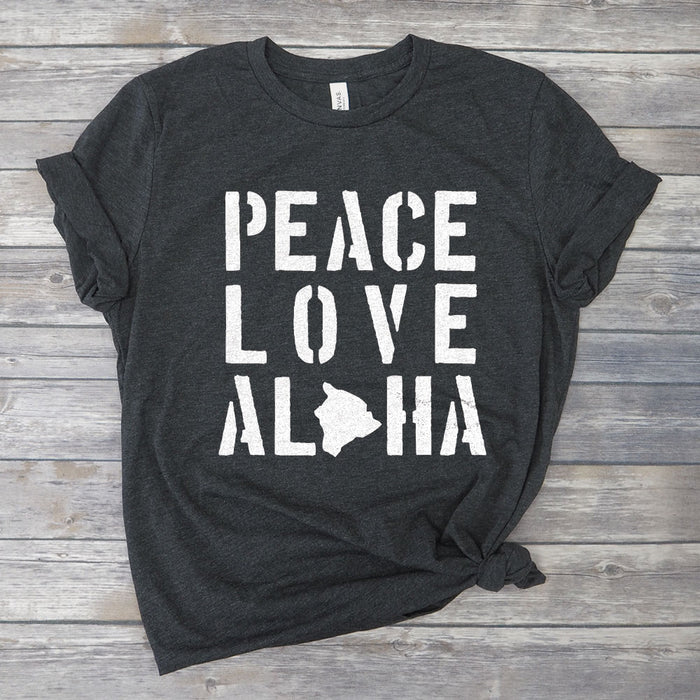 Peace Love Aloha Premium Unisex T-Shirt