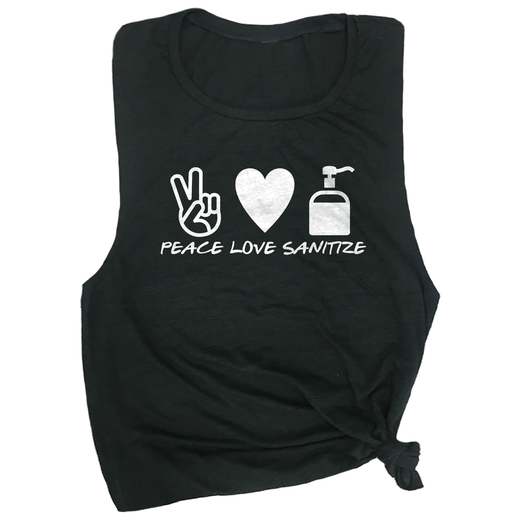 Peace Love Sanitize Muscle Tee