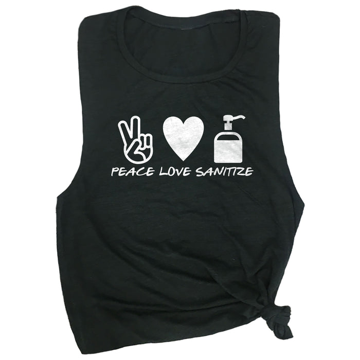 Peace Love Sanitize Muscle Tee