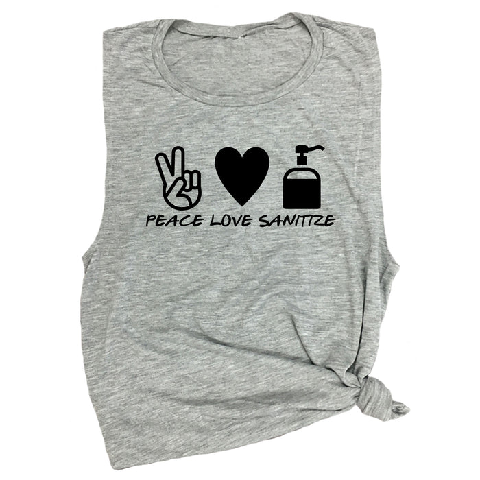 Peace Love Sanitize Muscle Tee