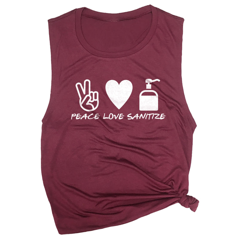Peace Love Sanitize Muscle Tee