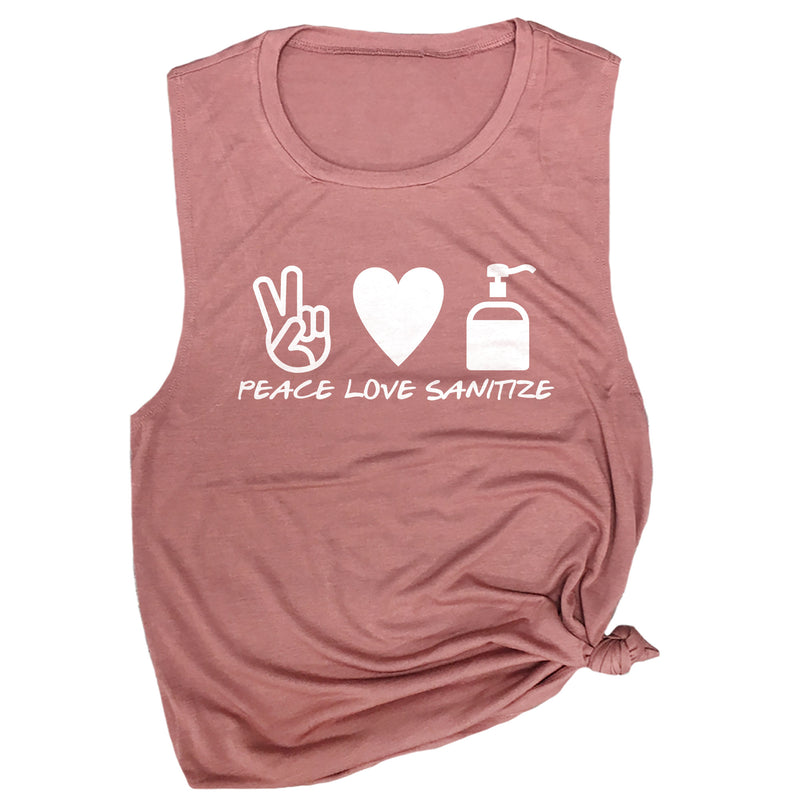 Peace Love Sanitize Muscle Tee