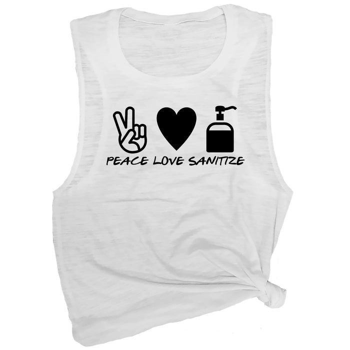 Peace Love Sanitize Muscle Tee