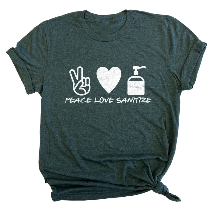 Peace Love Sanitize Premium Unisex T-Shirt