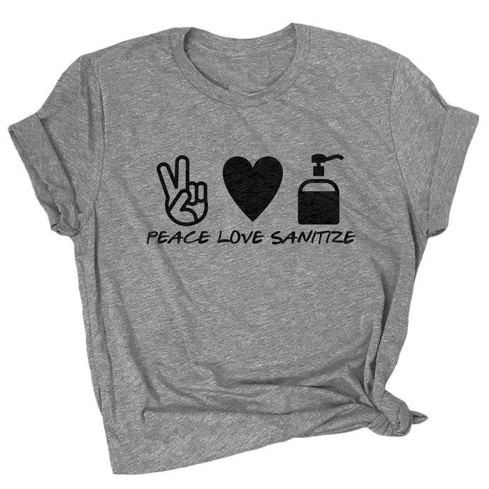 Peace Love Sanitize Premium Unisex T-Shirt