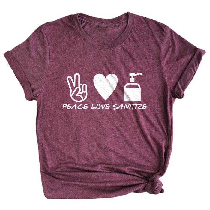 Peace Love Sanitize Premium Unisex T-Shirt
