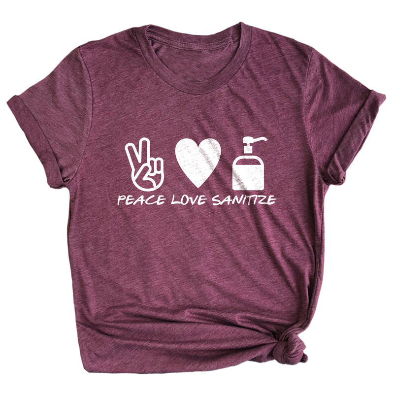 Peace Love Sanitize Premium Unisex T-Shirt