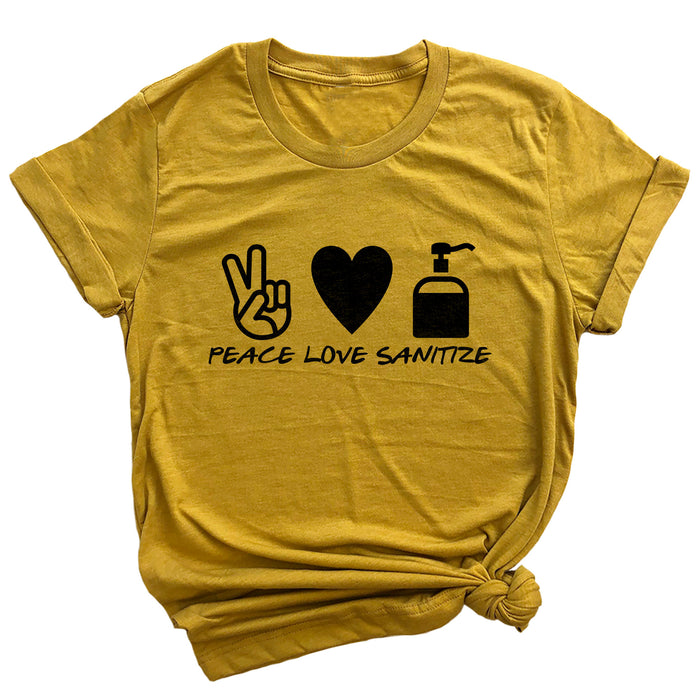 Peace Love Sanitize Premium Unisex T-Shirt