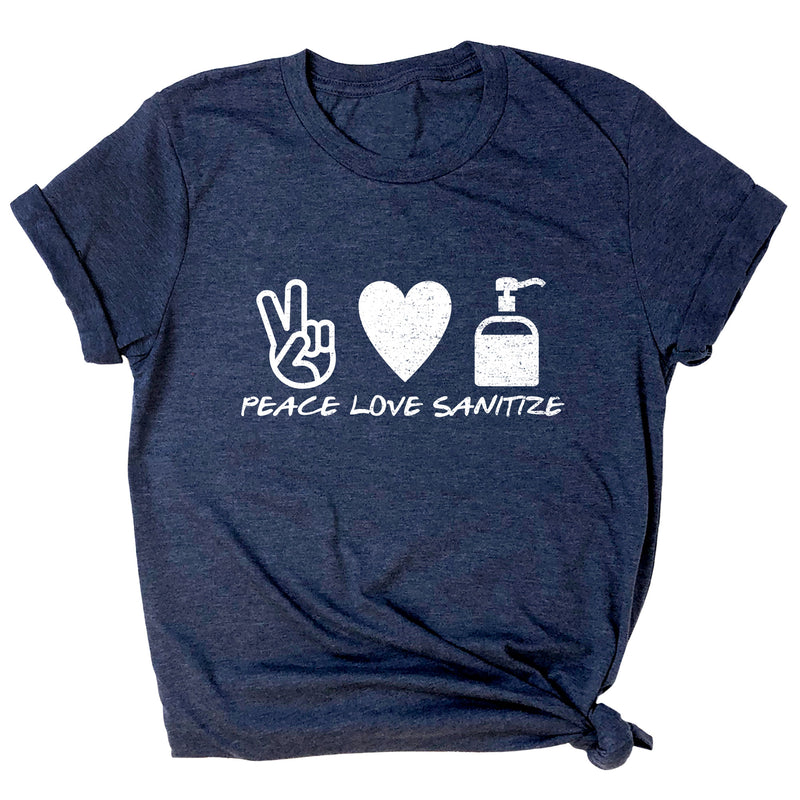 Peace Love Sanitize Premium Unisex T-Shirt